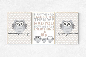 First We Had Each Other, gender neutral nursery, beige nursery decor, elephant Nursery, Nursery Art, Nursery Decor, nursery prints, beige