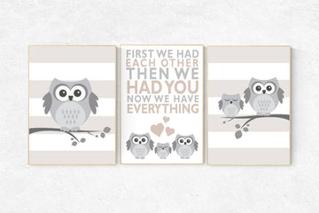 First We Had Each Other, gender neutral nursery, beige nursery decor, elephant Nursery, Nursery Art, Nursery Decor, nursery prints, beige