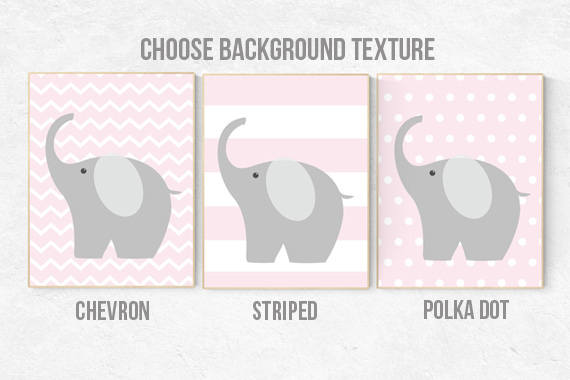 Pink Nursery Art, Nursery decor girl, baby girl room decor, Nursery Print, Baby Girl Pink Nursery Art, pink gray, girls nursery decor