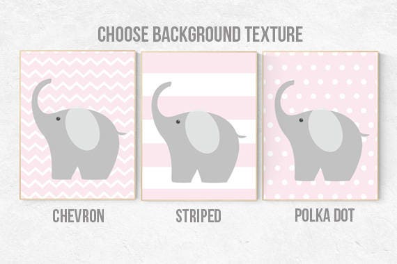 CUSTOMIZE! Nursery decor girl, Baby girl nursery decor, nursery decor elephant, Pink Gray Nurser, Baby Girl Nursery Decor, girls room decor,