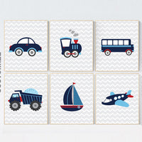 Nursery decor boy, truck nursery decor, Transportation nursery, nursery prints boy, baby room decor boys room decor vehicles plane train