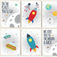 Space nursery decor, Oh the places you'll go, nursery decor boy, outer space nursery, space print, Space themed nursery, boys room decor