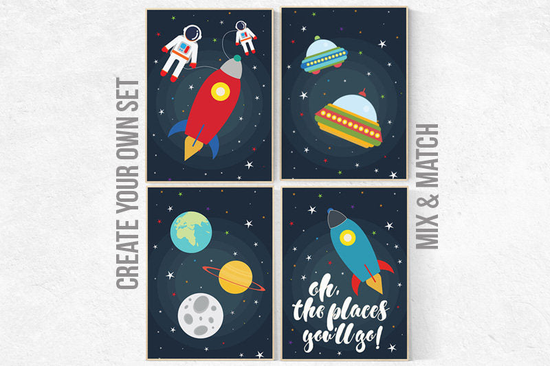 Nursery decor boy, Space nursery decor, Oh the places you&