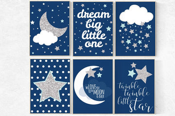 Navy mint gray nursery, navy mint silver nursery decor, mint navy nursery, silver navy blue, nursery decor boy, twinkle twinkle, dream big