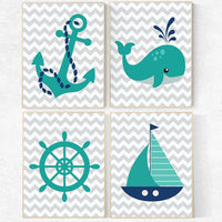 Nursery decor boy nautical, nautical decor nursery, nursery wall art nautical, navy nursery, navy and teal, navy teal nursery, boys room