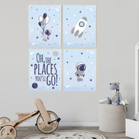 Space nursery decor, space nursery wall art, Nursery wall art space, nursery ideas boys, space print, astronaut print, space themed decor