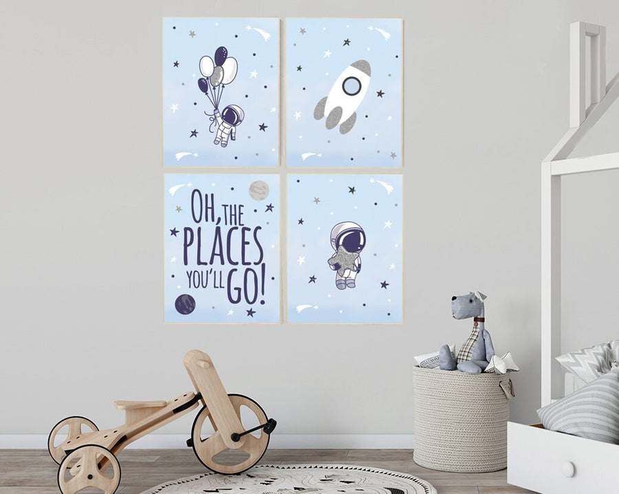 Space nursery decor, space nursery wall art, Nursery wall art space, nursery ideas boys, space print, astronaut print, space themed decor