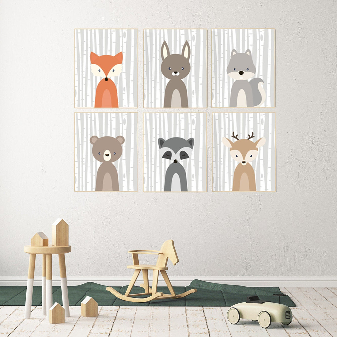 Nursery decor animals, nursery decor girl woodland, nursery decor boy woodland, woodland animals print, woodland nursery wall art, safari