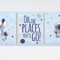 Nursery decor boy space, space poster for kids, space nursery wall art, boys room decor space, planets nursery print, astronaut nursery