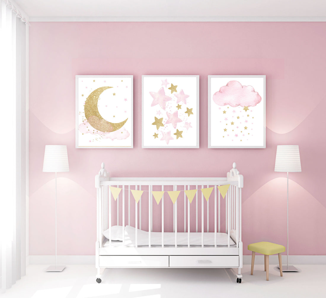 Nursery wall shops decor girl