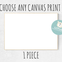 Choose Any print for canvas, custom nursery decor, canvas nursery prints, 1 piece canvas print, canvas nursery decor