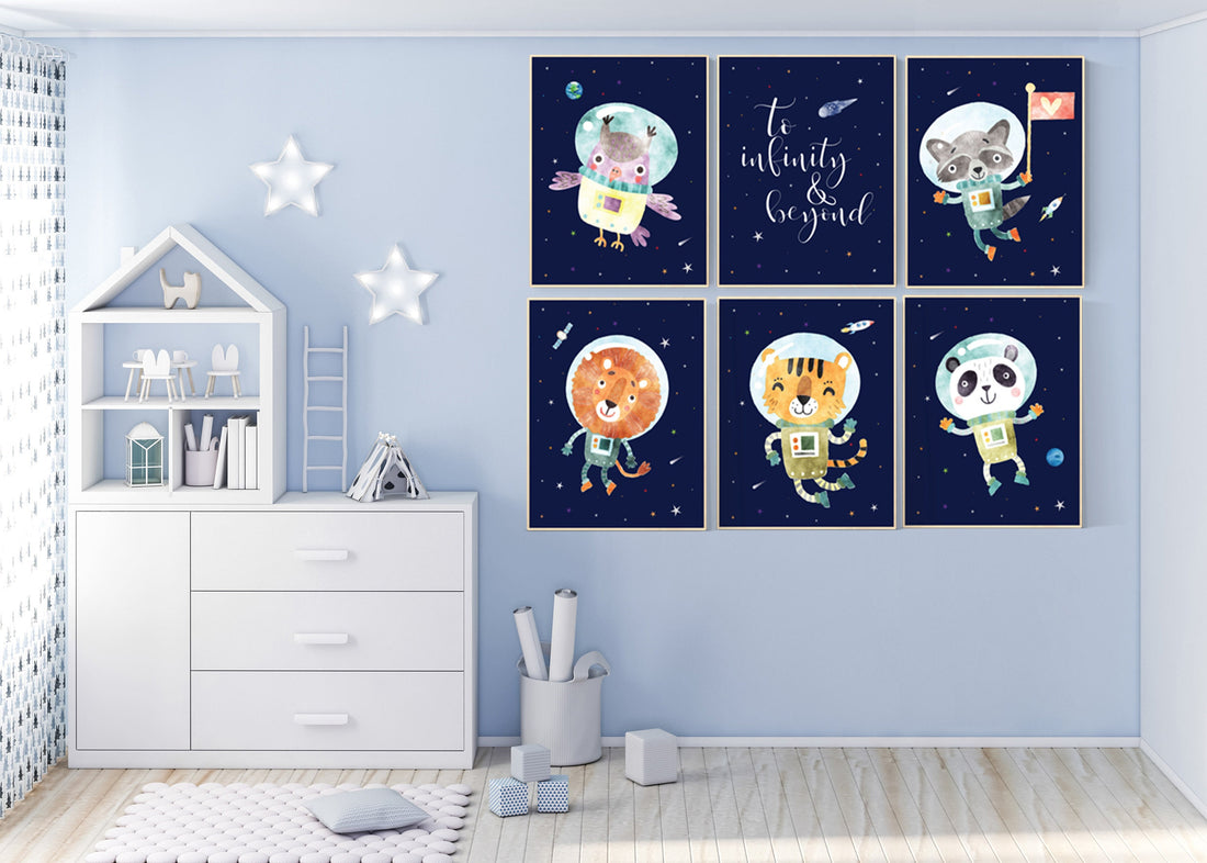 Nursery decor boy space, nursery prints Space, Space themed nursery, outer space nursery, space nursery art, to infinity and beyond