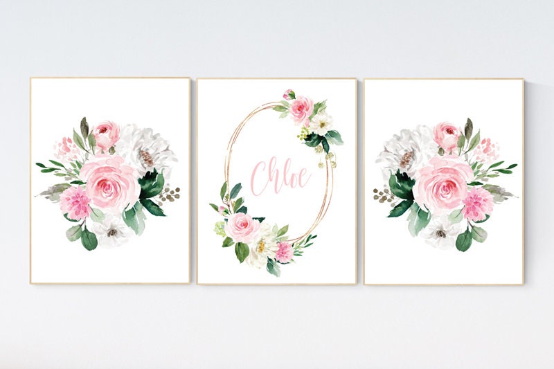 Nursery decor flower, Nursery decor girl pink, nursery decor girl floral, flower nursery, girl nursery wall art, pink nursery, boho nursery