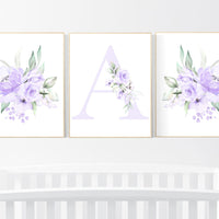 Nursery decor girl flower, Nursery decor girl purple, nursery decor girl flower, lavender, lilac nursery, nursery decor girl name, boho