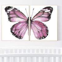 Nursery decor girl butterfly, Butterfly Nursery Art, Girl Nursery Art, Butterfly Nursery Decor for Baby Girl, Butterfly Wall Art