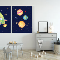 Nursery decor boy space, space themed nursery for kids, nursery prints boy, space wall art, planets, rocket, outer space, space art