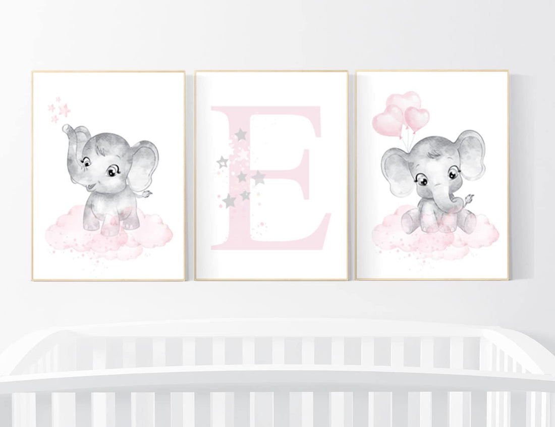 Elephant wall fashion art nursery