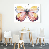 Nursery decor butterfly, yellow orange, Butterfly Nursery Art, girls room, playroom decor, rainbow, butterfly prints, Butterfly Art