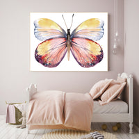 Nursery decor butterfly, yellow orange, Butterfly Nursery Art, girls room, playroom decor, rainbow, butterfly prints, Butterfly Art