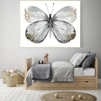 Nursery decor butterfly, gray nursery, gray gold, Butterfly Nursery Art, Girl Nursery Art, butterfly prints, Butterfly Art, grey, neutral