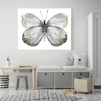 Nursery decor butterfly, gray nursery, gray gold, Butterfly Nursery Art, Girl Nursery Art, butterfly prints, Butterfly Art, grey, neutral