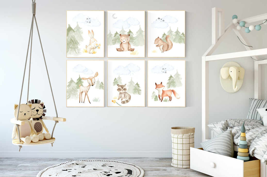 Animal fashion themed nursery