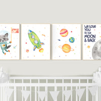 Nursery decor boys space, Space nursery decor, Nursery decor boy space, outer space, space themed nursery for kids, planets, rocket, moon