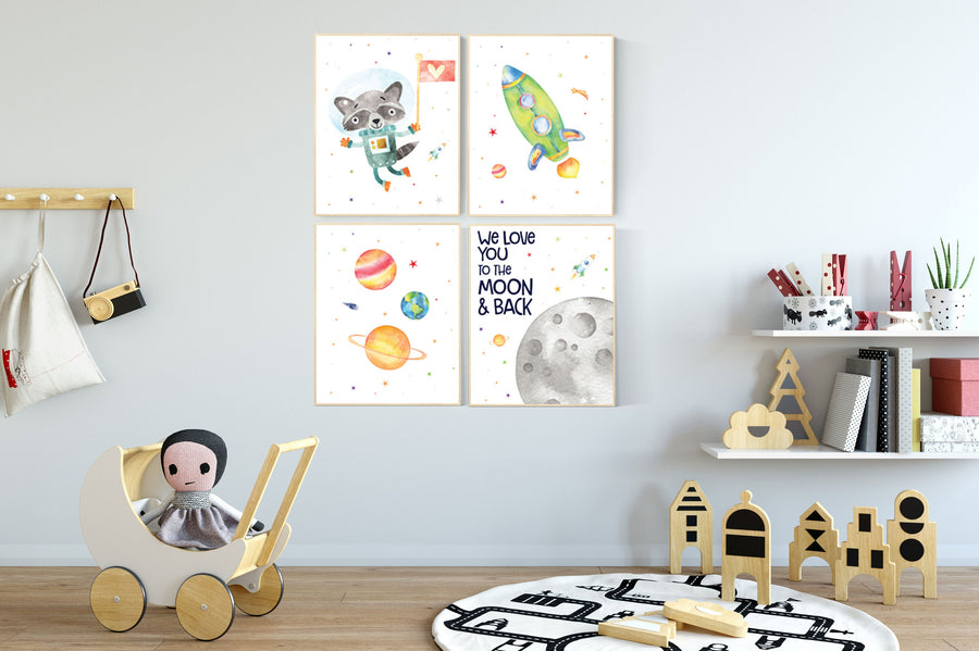 Nursery decor boys space, Space nursery decor, Nursery decor boy space, outer space, space themed nursery for kids, planets, rocket, moon