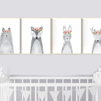 Nursery decor animals, woodland animals, Nursery decor girls, Nursery prints woodland, safari animals, nursery prints animals, jungle animal