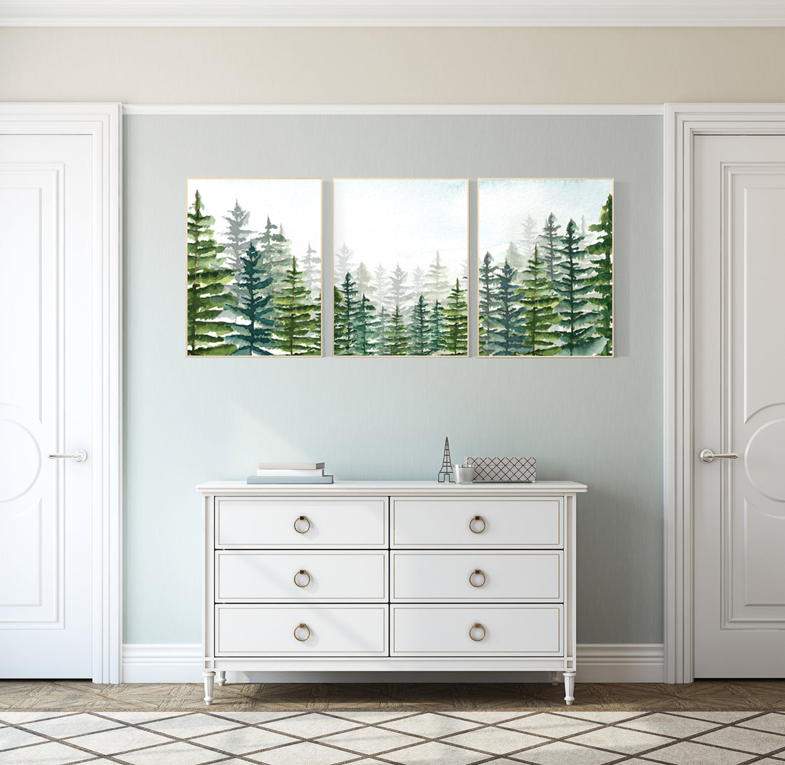 Nursery decor boy mountain, woodland nursery, adventure theme nursery, woodland, gender neutral, forest nursery, mountains, forest, tree
