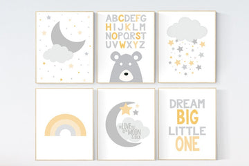 Nursery decor neutral, yellow gray nursery Nursery decor yellow, yellow nursery decor, gender neutral nursery decor, baby room decor