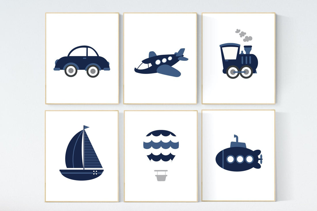 Transportation nursery, plane train truck boat car, kids decor, Nursery decor boy, transportation decor, boys room, kid room travel theme
