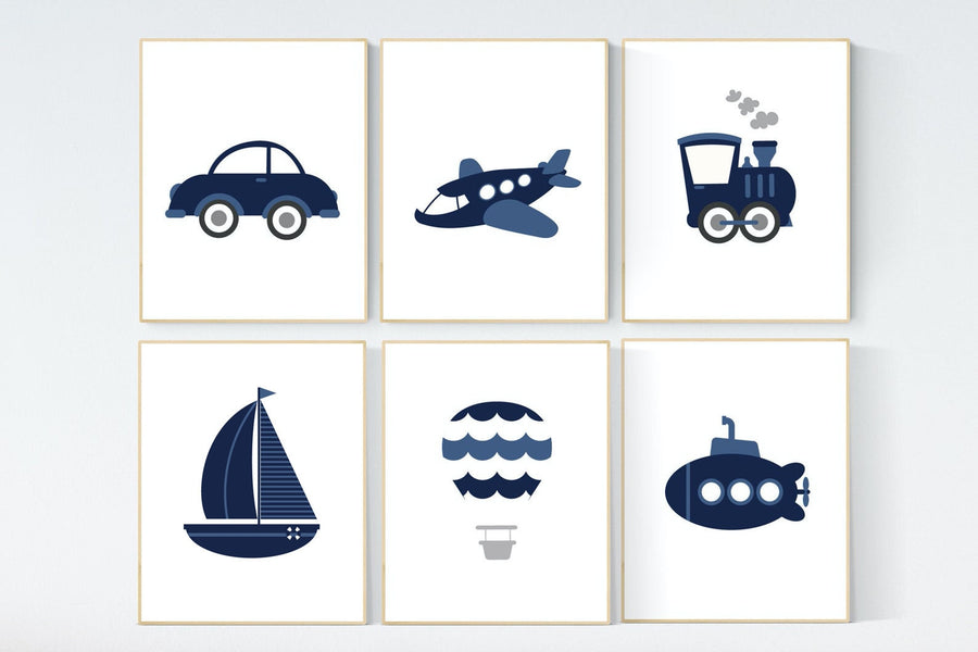 Transportation nursery, plane train truck boat car, kids decor, Nursery decor boy, transportation decor, boys room, kid room travel theme