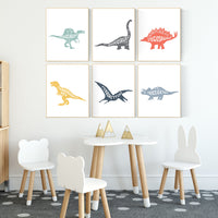 Dinosaur wall art decor, Nursery decor boy dinosaur, kids room decor dinosaur, dino nursery, dinosaur prints, boy nursery bedroom, children