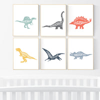 Dinosaur wall art decor, Nursery decor boy dinosaur, kids room decor dinosaur, dino nursery, dinosaur prints, boy nursery bedroom, children