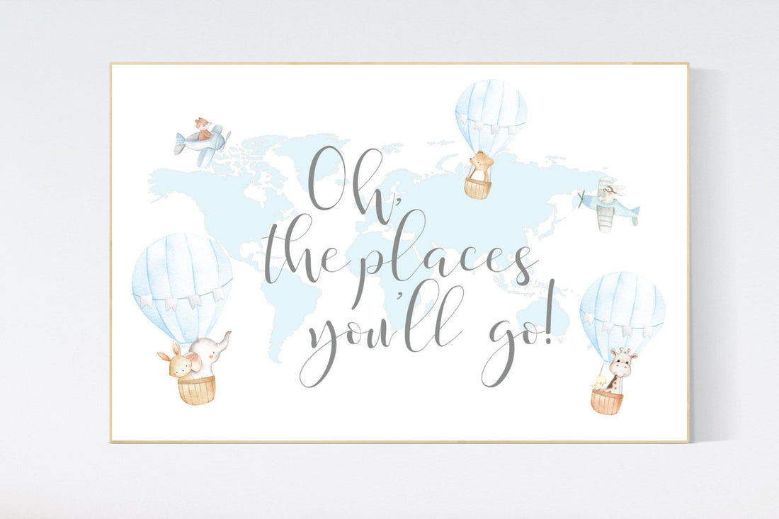 Plane nursery, Nursery decor boy nursery, animal prints, travel theme nursery, planes nursery wall art, boys room decor, baby room decor