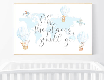 Plane nursery, Nursery decor boy nursery, animal prints, travel theme nursery, planes nursery wall art, boys room decor, baby room decor