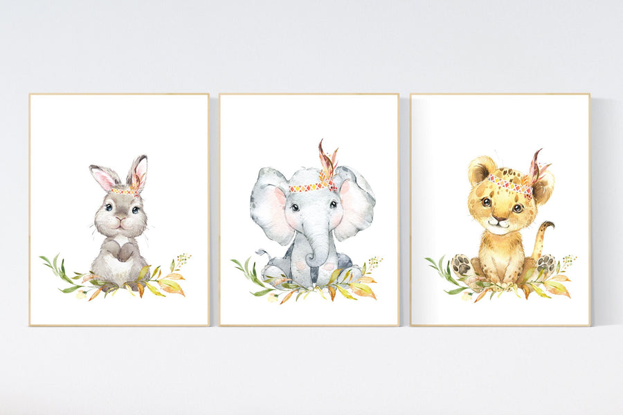 Nursery decor woodland, Woodland Nursery Wall Art, Woodland Print Set, animal prints, Woodland Animal Prints, gender neutral nursery