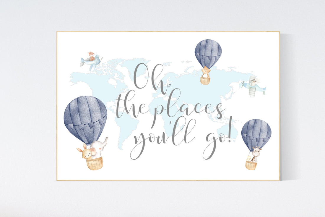 Plane nursery, Nursery decor boy nursery, animal prints, travel theme nursery, planes nursery wall art, boys room decor, baby room decor