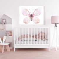 Nursery decor girl butterfly, pink butterfly, Butterfly Nursery Art, girls room, butterfly prints, Butterfly Art, pink nursery wall art