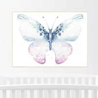 Nursery decor girl butterfly, pink mint butterfly, Butterfly Nursery Art, girls room, butterfly prints, Butterfly Art, pink nursery wall art