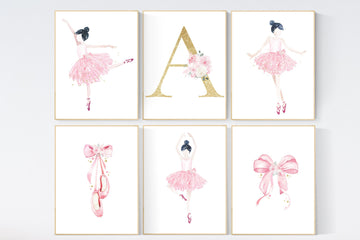 Ballerina nursery decor,  Girls Ballet Decor, Ballerina Print, ballerina girl poster, Ballerina Art, Ballerina Decor, Ballet Wall Art
