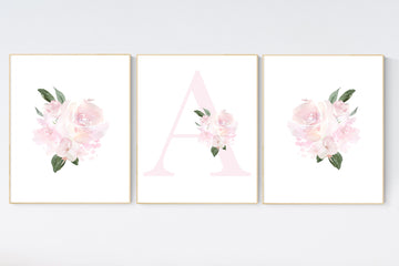 Nursery decor girl pink, nursery decor flower, nursery decor girl floral, flower nursery, girl nursery wall art, pink nursery, boho nursery
