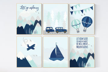 Adventure nursery decor, nursery decor boy adventure, nursery decor boy plane, world map nursery, adventure awaits, travel theme print