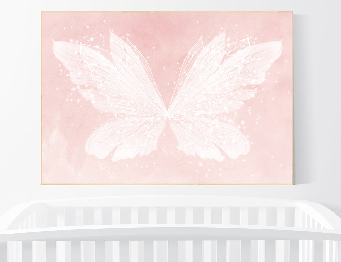 Nursery decor girl butterfly, blush, blush pink, Butterfly Nursery Art, girls room, butterfly prints, Butterfly Art, blush pink, neutral