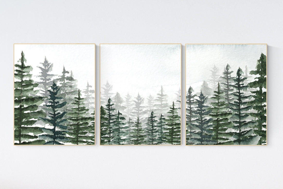 Woodland nursery, sage green, adventure theme nursery, woodland, gender neutral, forest nursery, Nursery decor mountain, woodland prints