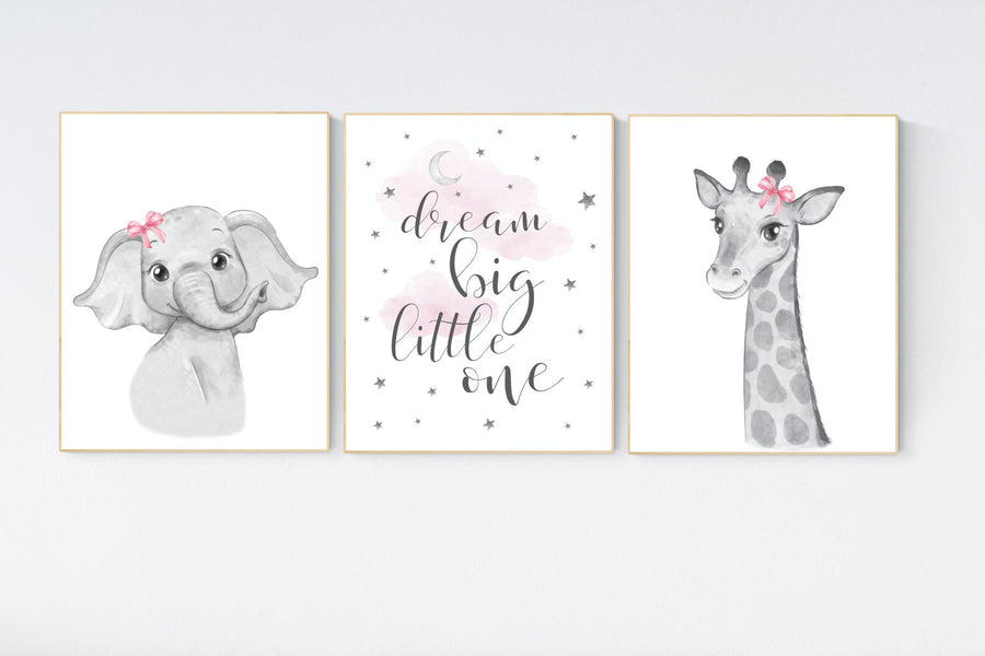 Nursery decor girl, Safari Animals, pink nursery, Nursery Prints, Nursery Decor, Girls Nursery Decor, Safari Nursery, jungle animals
