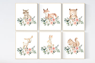Nursery decor boho, Woodland nursery decor, animals prints, boho nursery, woodland themed nursery, nursery art woodland, nursery prints