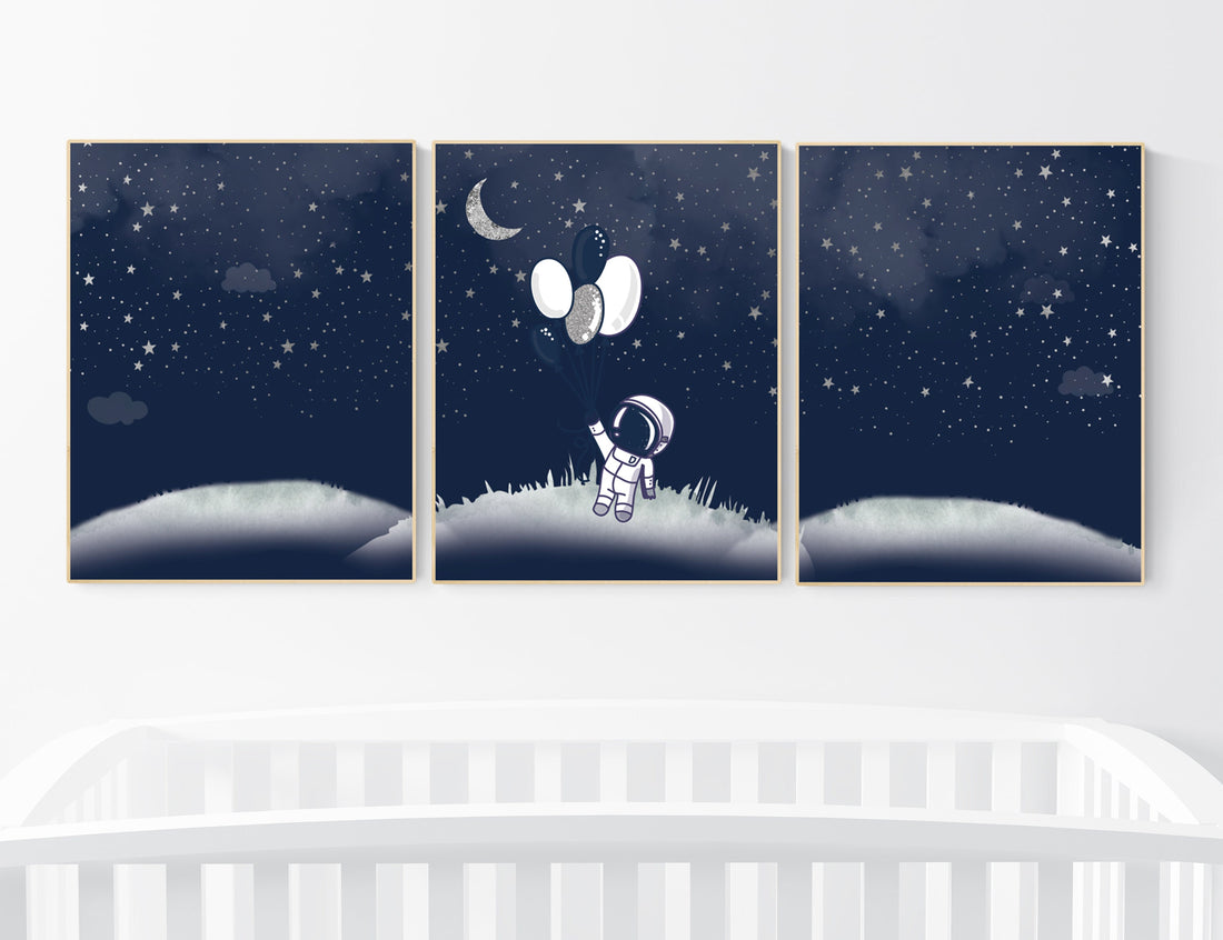 Space nursery decor boy, Space themed nursery, outer space, boys room wall art, baby boy, playroom, space nursery print, space nursery print