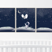 Space nursery decor boy, Space themed nursery, outer space, boys room wall art, baby boy, playroom, space nursery print, space nursery print